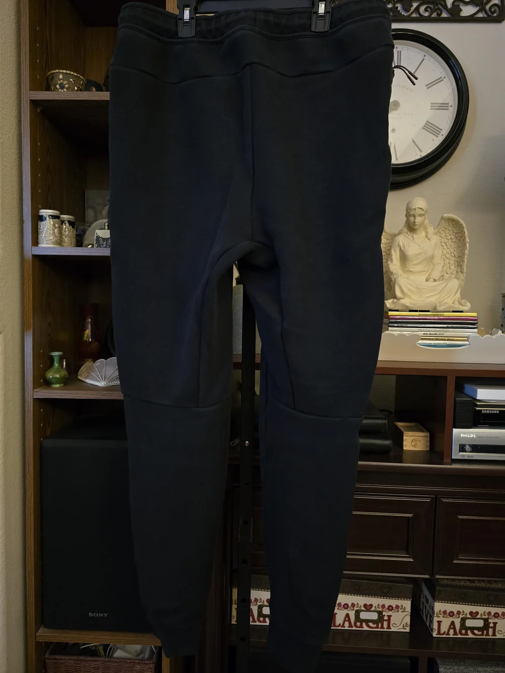 Nike Tech Fleece Joggers Black Tapered Sweatpants Athletic Pants Size Large